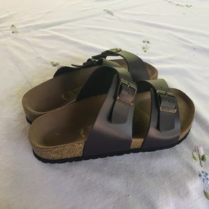 Purple Two-Strap Birkenstocks